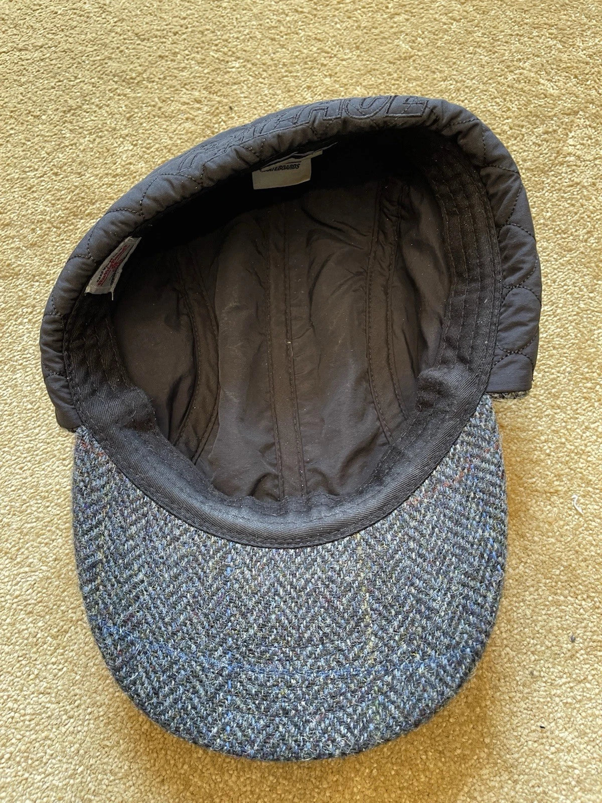 eBay 168384231558 photo 5: Men’s Palace Harris Tweed Earflap 4 Panel Cap In Grey (FW 2020) Size S/M