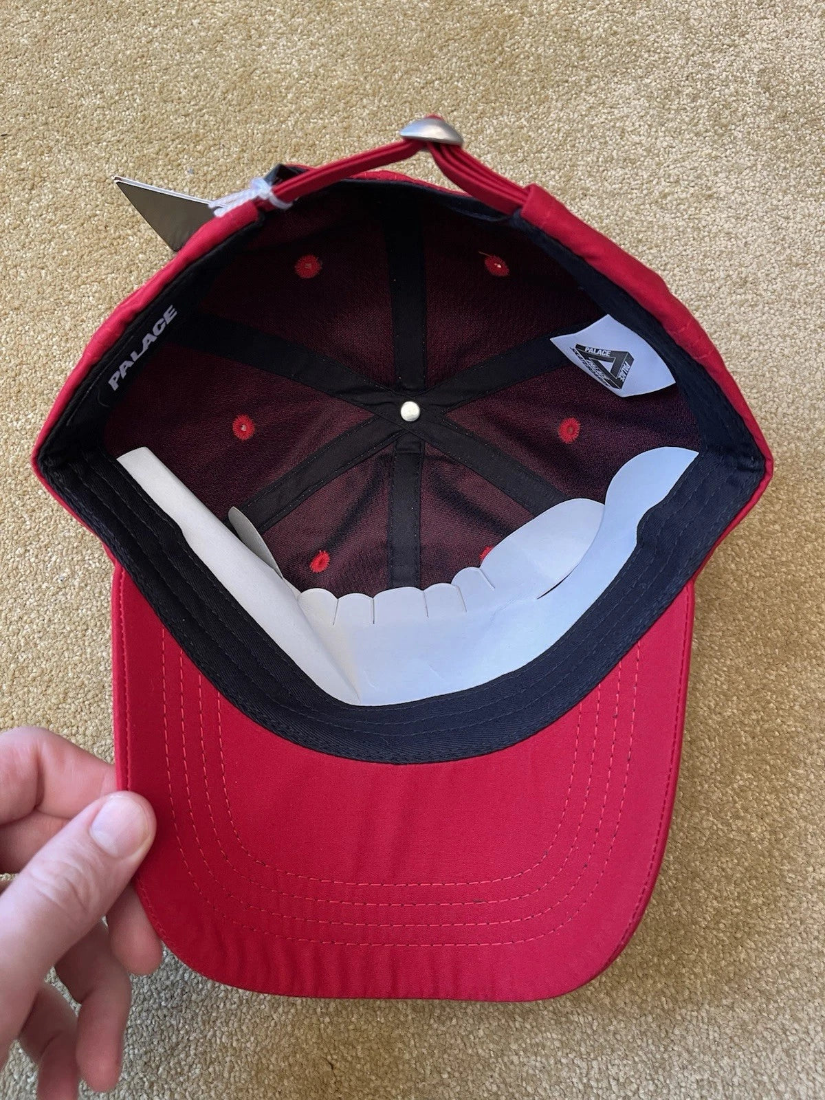 eBay 168081668369 photo 8: Palace P 6-Panel Ventile Cap in Red (FW 2017) BNWT