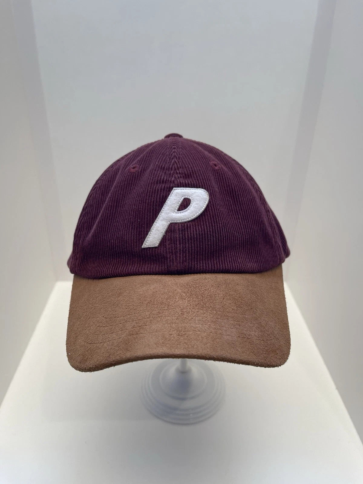 eBay 168525639905 photo 1: Palace P 6-Panel Cord/Suede Cap In Burgundy (FW 2017) One Size