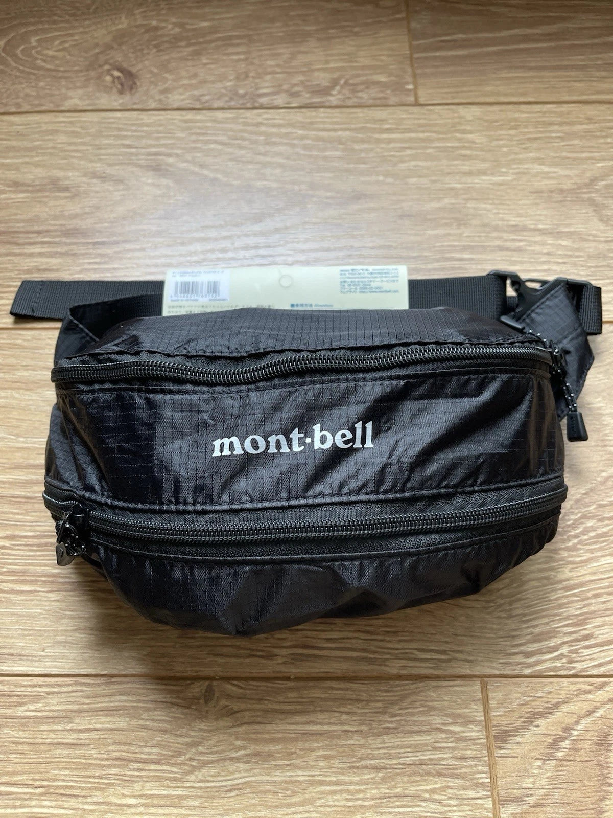 eBay 168529165505 photo 1: Montbell Pocketable Light Banana Pouch Waist Bag In Black, BNWT