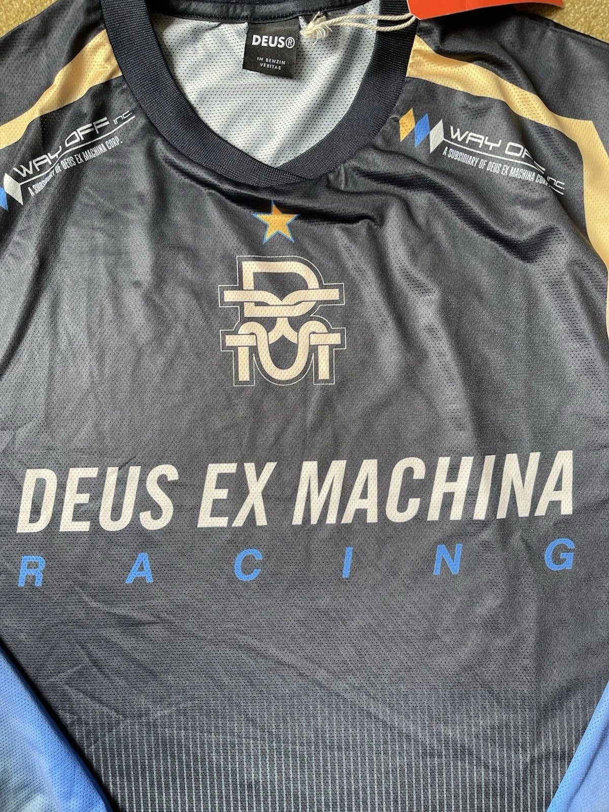 eBay 168449685079 photo 4: Deus Ex Machina Renegade Long Sleeve Moto Jersey In Black Size L, BNWT
