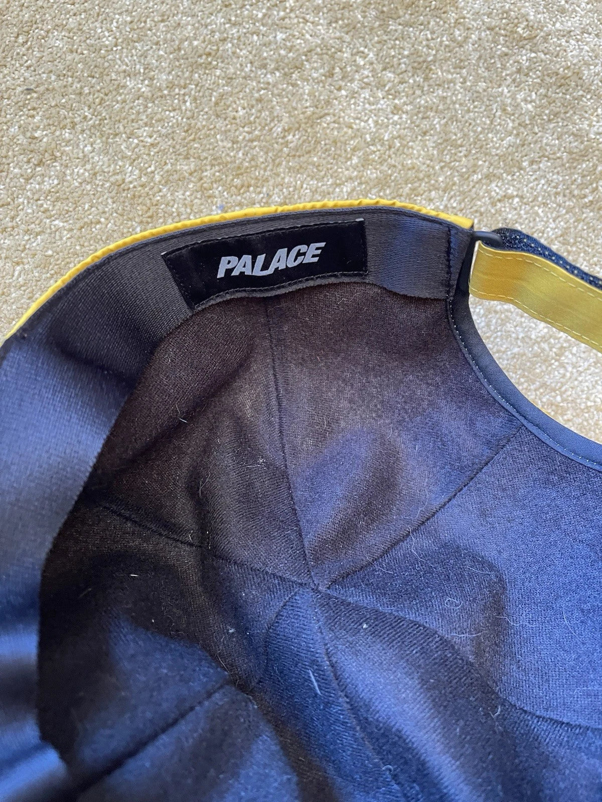 eBay 168084706202 photo 8: Men’s Palace Gore-Tex P 6-Panel Cap in Yellow (FW 2020)