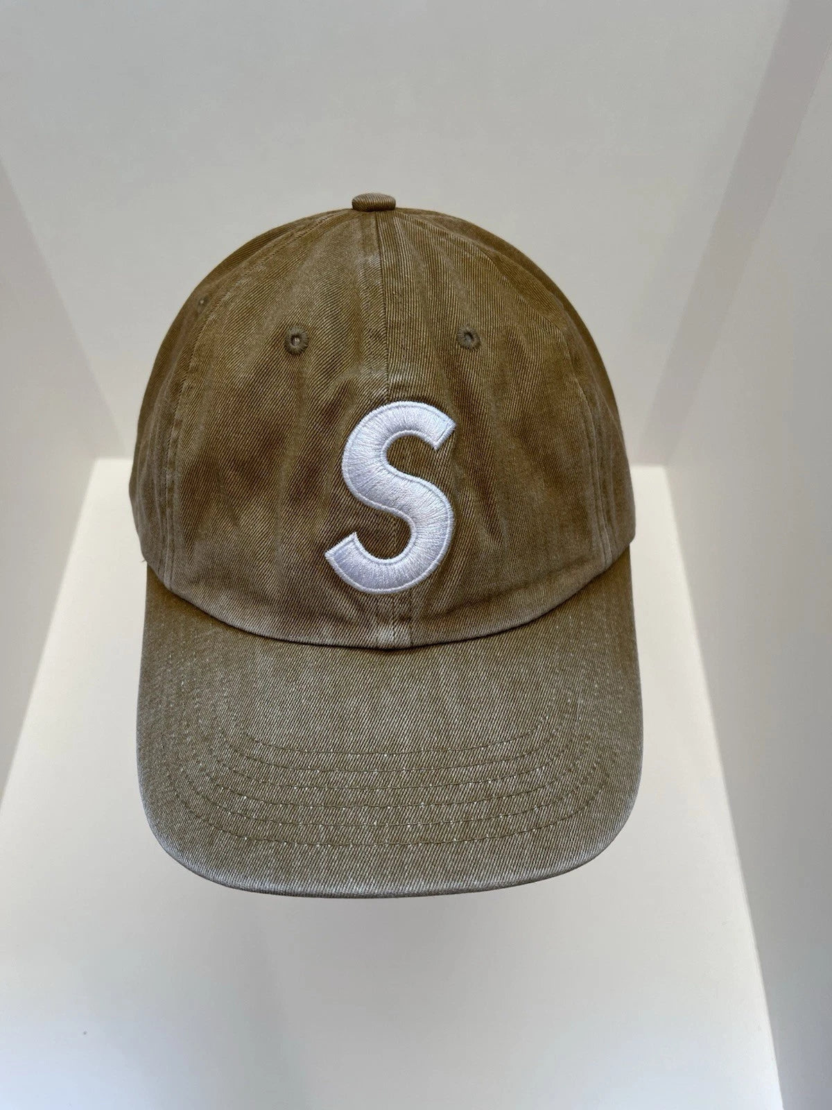 eBay 168540228034 photo 2: Supreme Pigment Coated S Logo 6-Panel Cap In Brown (SS 2026) One Size, Brand New