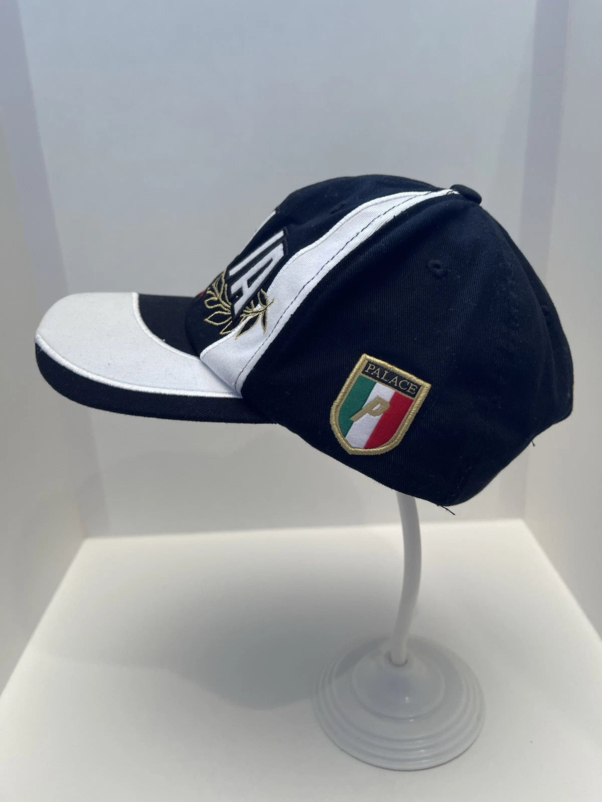 eBay 168540051605 photo 5: Palace Italia 6-Panel Cap In Black (SS 2024) One Size