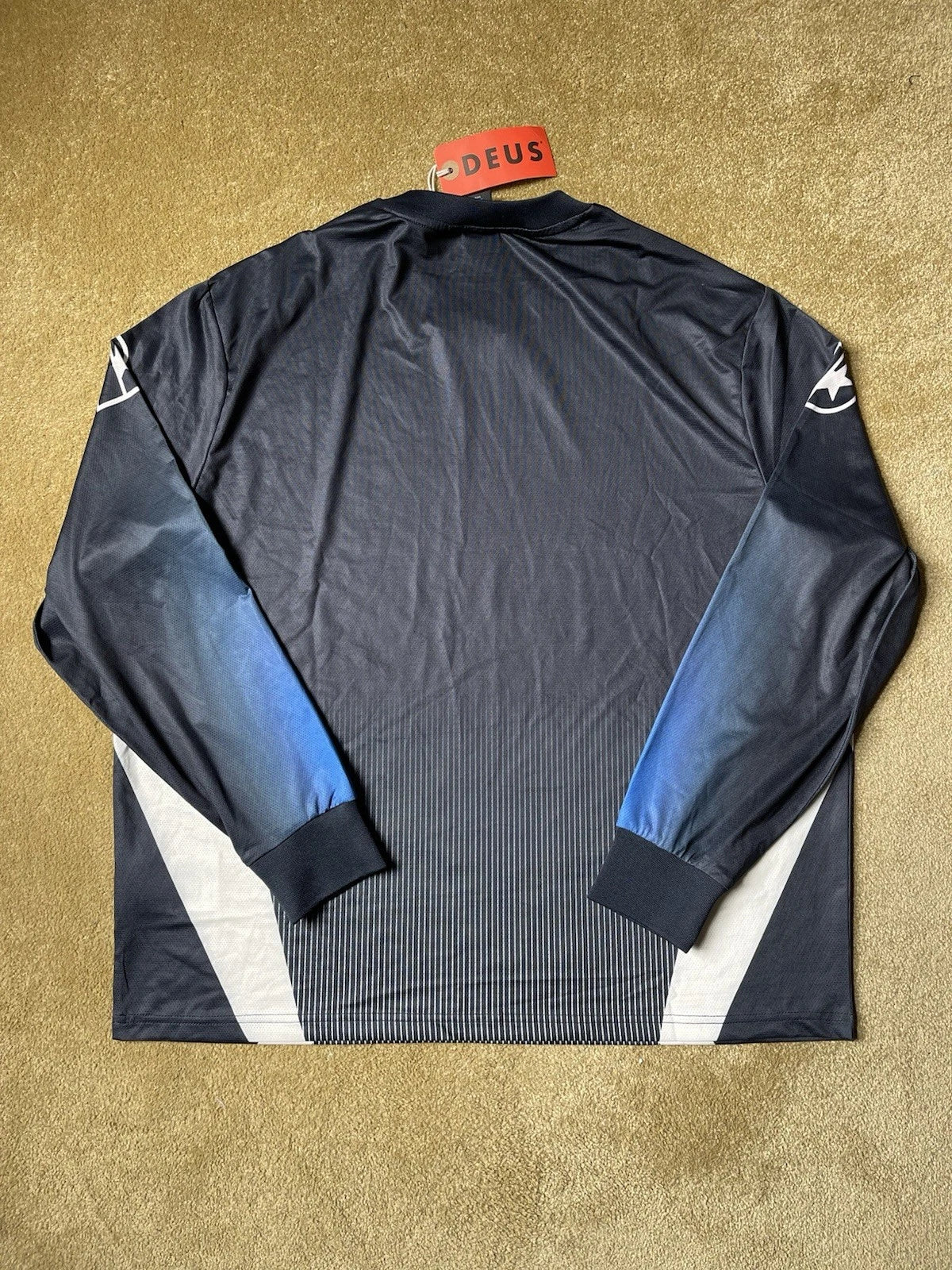 eBay 168449685079 photo 3: Deus Ex Machina Renegade Long Sleeve Moto Jersey In Black Size L, BNWT
