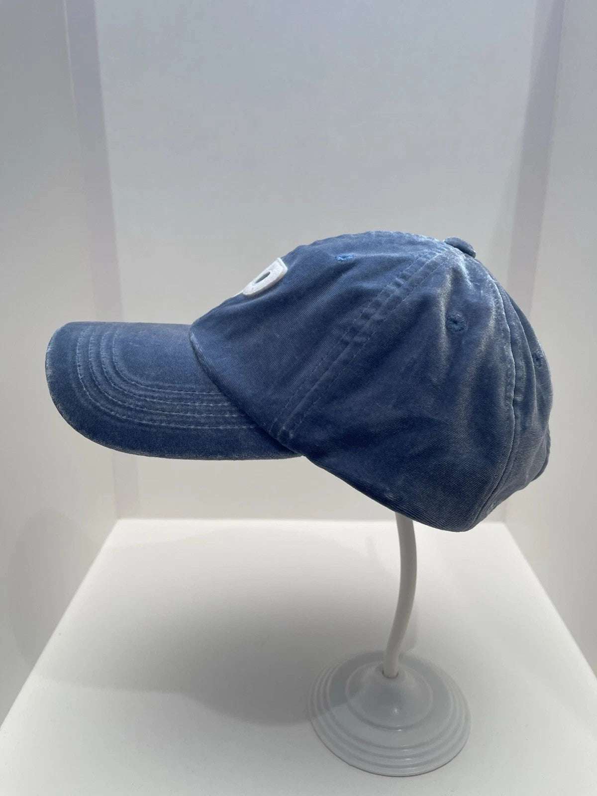 eBay 168475814824 photo 3: Palace Velvet P 6-Panel Cap In Blue/White (SS 2018) One Size