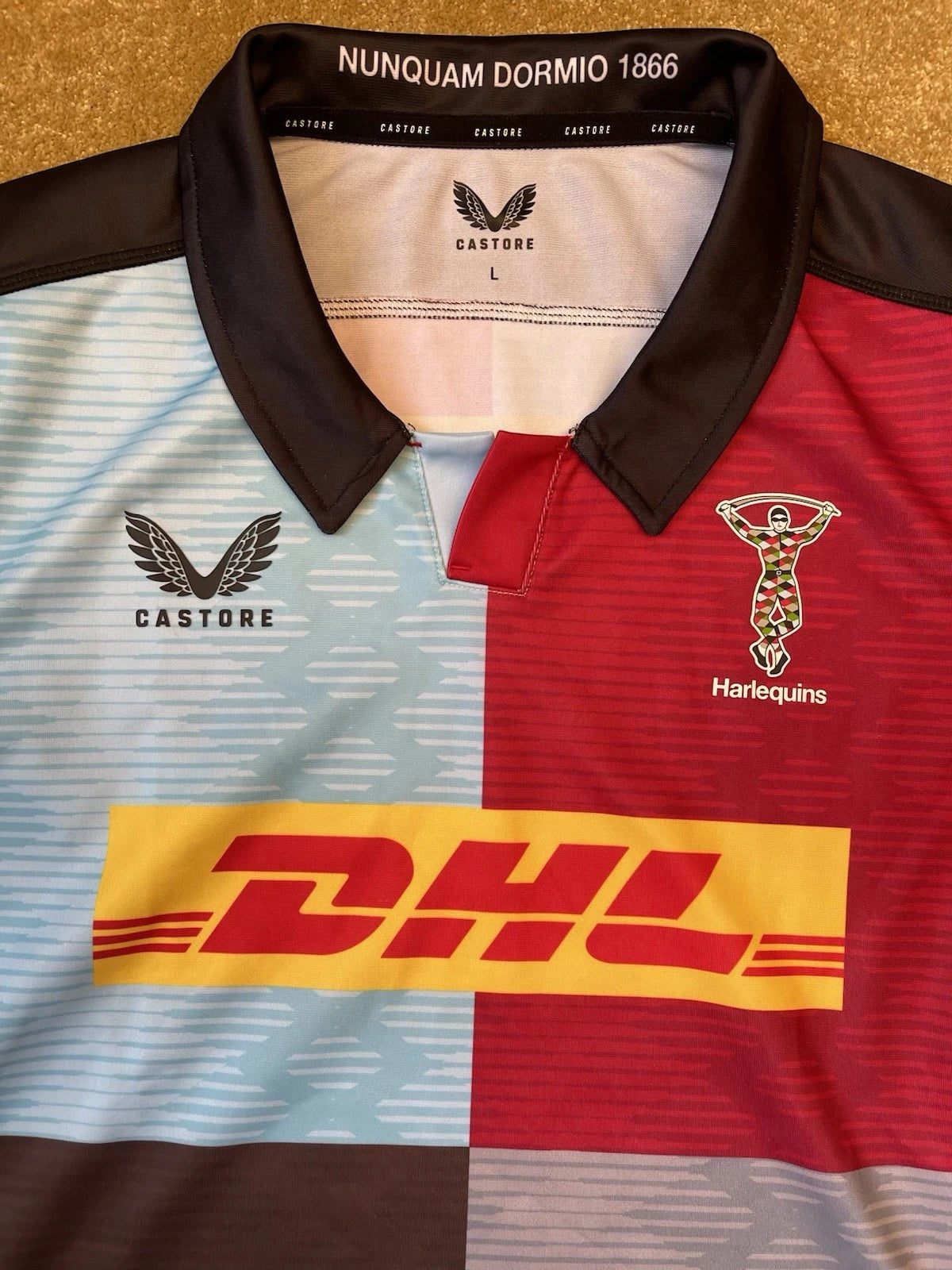 eBay 168139607380 photo 5: Men’s 2023/24 Castore Harlequins Rugby League Home Shirt Size L