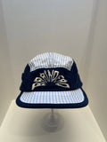eBay 168535154748 photo 1: Brain Dead Maritime Seersucker 5-Panel Camp Cap In Blue/Navy (SS 2023) One Size