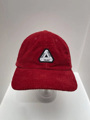 eBay 168449713228 photo 1: Palace Cord Tri-Ferg Patch 6-Panel Cap In Red (FW 2023) One Size