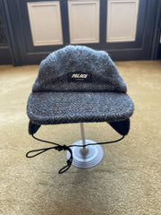 eBay 168384231558 photo 9: Men’s Palace Harris Tweed Earflap 4 Panel Cap In Grey (FW 2020) Size S/M