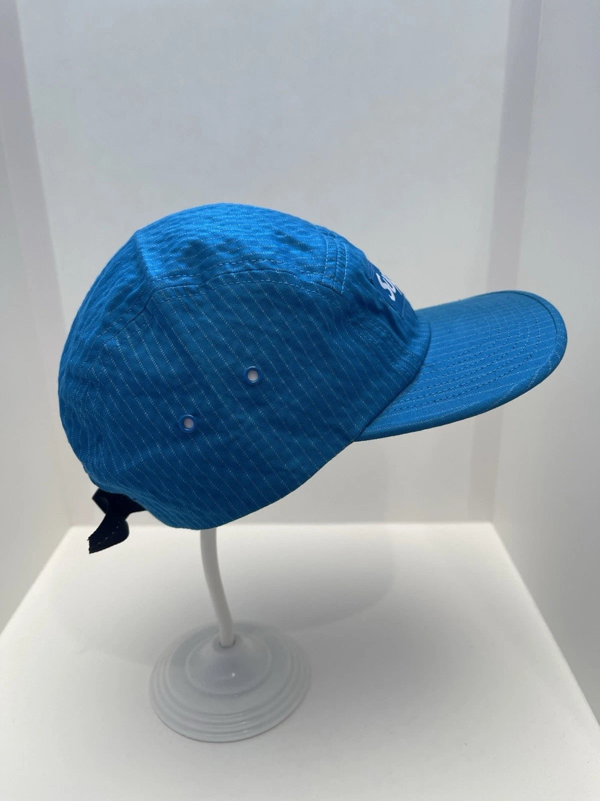 eBay 168540168667 photo 3: Supreme Overdyed Ripstop Box Logo Camp Cap In Blue (FW 2017) One Size