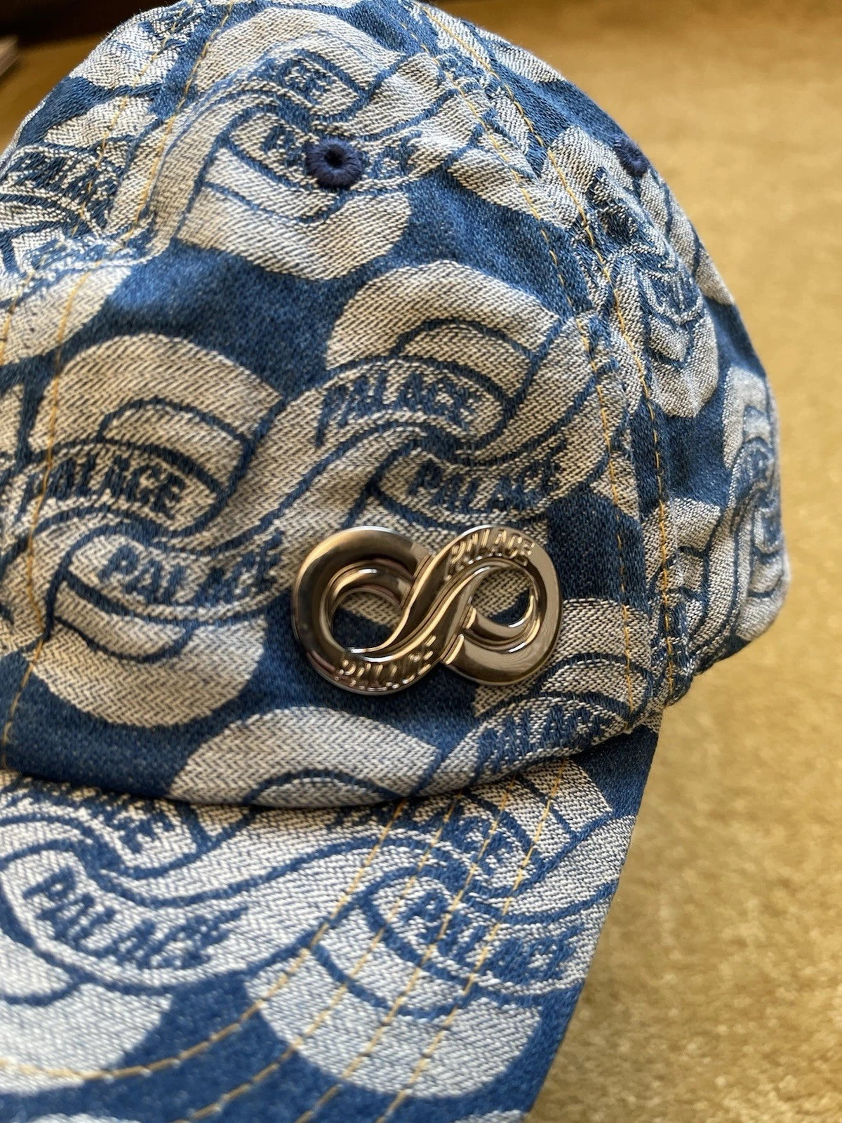 eBay 168438316989 photo 3: Palace Infinity Denim 6-Panel Cap In Stone Wash (SS 2021)